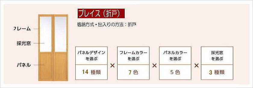 タチカワブラインドの間仕切り、プレイス「折戸」のパネルデザイン