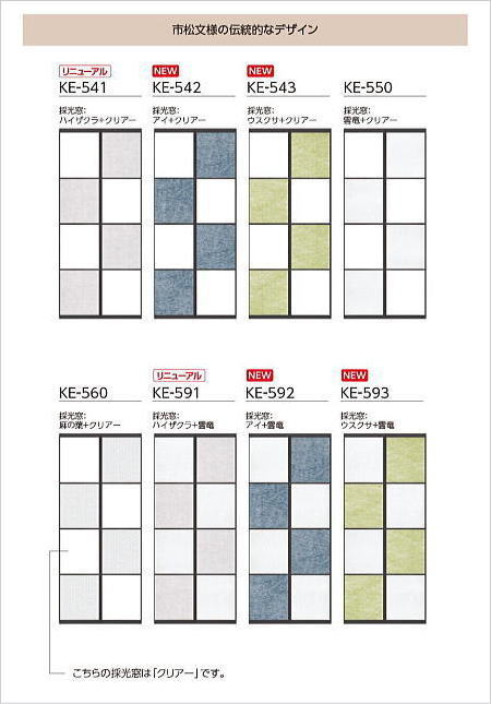 間仕切りプレイススウィング「折戸＋引戸」洋風障子デザインのパネルデザイン